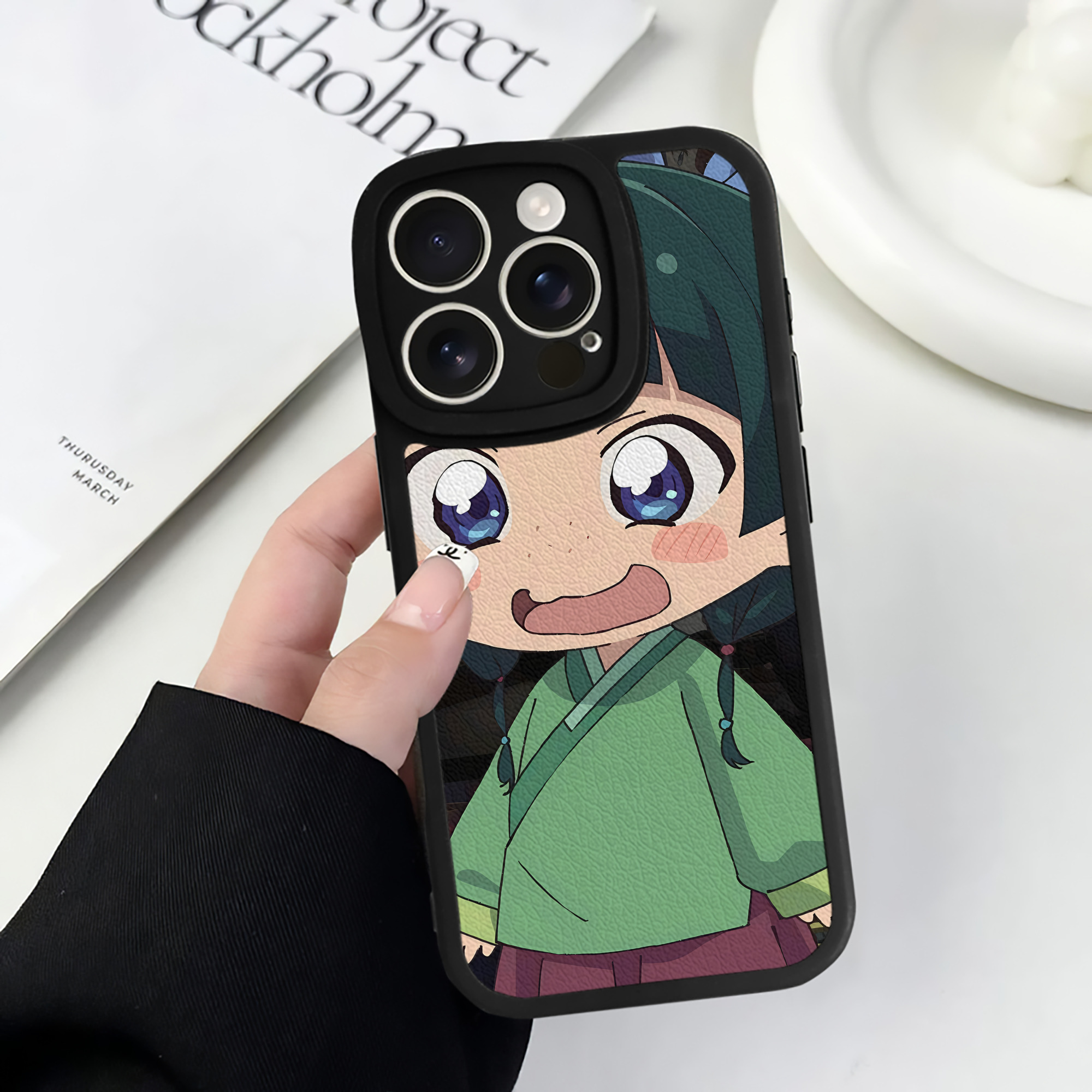 薬屋のひとりごと The Apothecary Diaries 【iPhone 16シリーズ対応】シリコンスマホケース（レザー調） 材質：シリコン